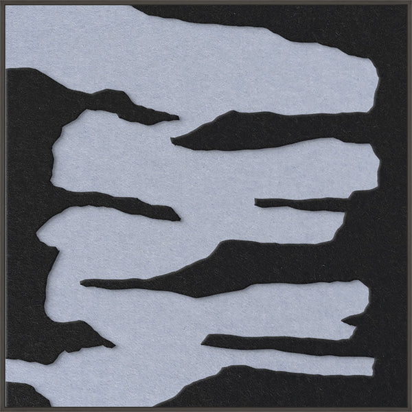 Frequency square 2 | ACOUSTIC ART Akustikbillede ART COPENHAGEN (DA) Sort ramme // 100x100 // Sort // Lyseblå