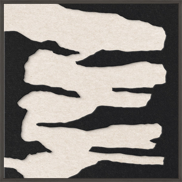 Frequency square 2 | ACOUSTIC ART Akustikbillede ART COPENHAGEN (DA) Sort ramme // 60x60 // Sort // Off white
