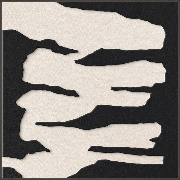 Frequency square 2 | ACOUSTIC ART Akustikbillede ART COPENHAGEN (DA) Sort ramme // 100x100 // Sort // Off white