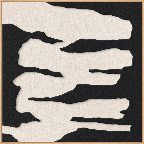 Frequency square 2 | ACOUSTIC ART Akustikbillede ART COPENHAGEN (DA) Ege ramme // 100x100 // Sort // Off white
