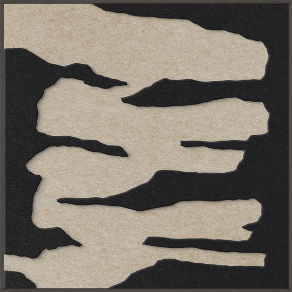 Frequency square 2 | ACOUSTIC ART Akustikbillede ART COPENHAGEN (DA) Sort ramme // 100x100 // Sort // Sand