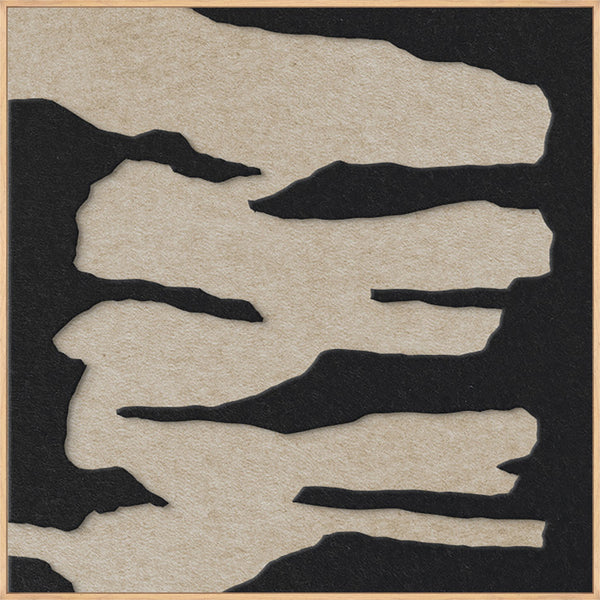 Frequency square 2 | ACOUSTIC ART Akustikbillede ART COPENHAGEN (DA) Ege ramme // 100x100 // Sort // Sand