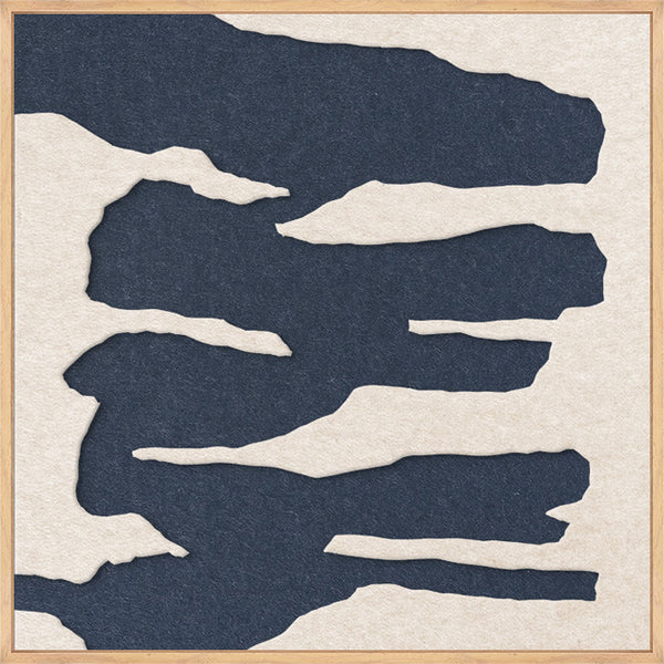 Frequency square 2 | ACOUSTIC ART Akustikbillede ART COPENHAGEN (DA) Ege ramme // 60x60 // Off white // Mørkeblå