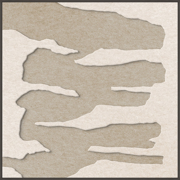 Frequency square 2 | ACOUSTIC ART Akustikbillede ART COPENHAGEN (DA) Sort ramme // 100x100 // Off white // Sand