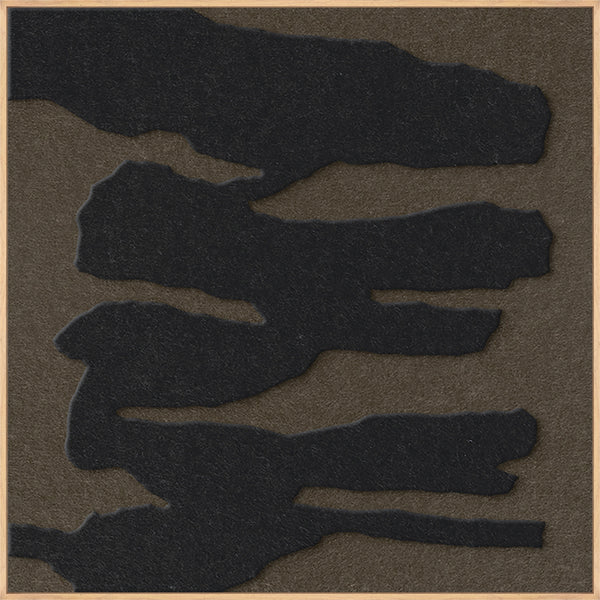 Frequency square 1 | ACOUSTIC ART Akustikbillede ART COPENHAGEN (DA) Ege ramme // 100x100 // Sort // Brun