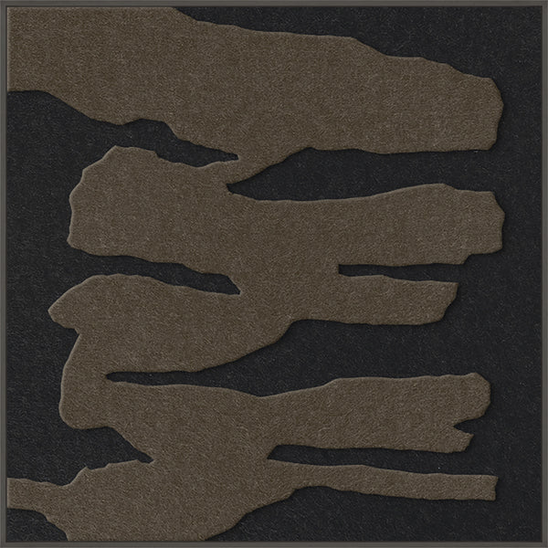 Frequency square 1 | ACOUSTIC ART Akustikbillede ART COPENHAGEN (DA) Sort ramme // 100x100 // Brun // Sort