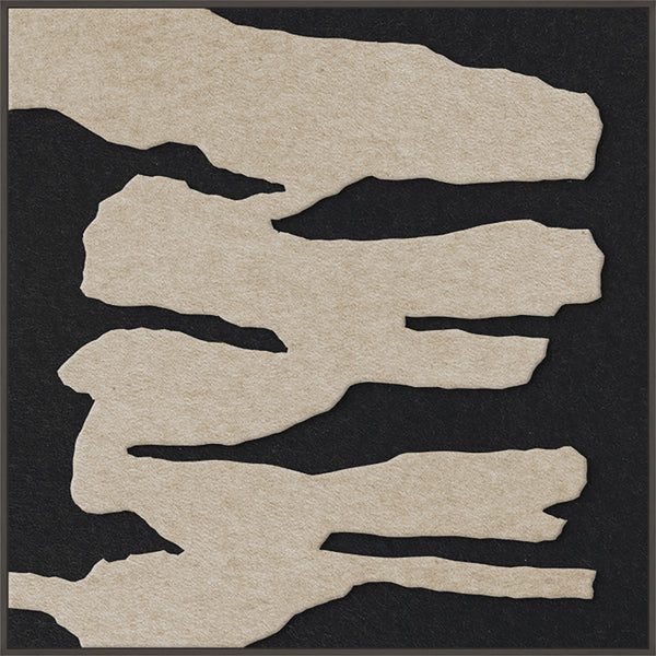 Frequency square 1 | ACOUSTIC ART Acoustic Art ART COPENHAGEN (DA) Sort ramme // 100x100 // Sand // Sort
