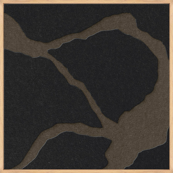 Quiet Friction square 2 | ACOUSTIC ART Acoustic Art ART COPENHAGEN (DA) Ege ramme // 60x60 // Sort // Brun