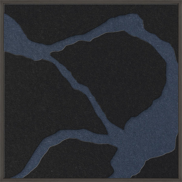 Quiet Friction square 2 | ACOUSTIC ART Acoustic Art ART COPENHAGEN (DA) Sort ramme // 60x60 // Sort // Mørkeblå