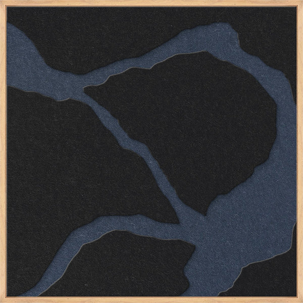 Quiet Friction square 2 | ACOUSTIC ART Acoustic Art ART COPENHAGEN (DA) Ege ramme // 60x60 // Sort // Mørkeblå