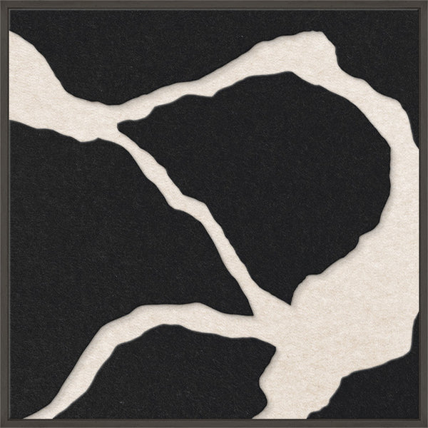 Quiet Friction square 2 | ACOUSTIC ART Acoustic Art ART COPENHAGEN (DA) Sort ramme // 60x60 // Sort // Off white