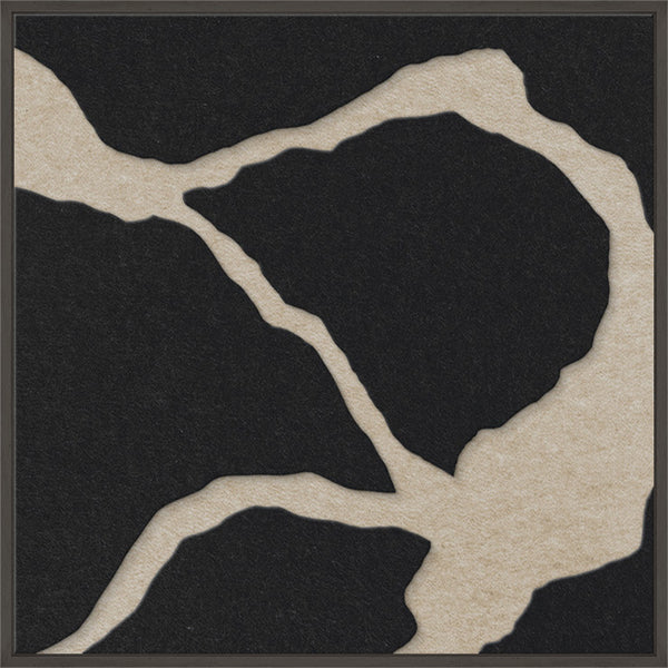 Quiet Friction square 2 | ACOUSTIC ART Acoustic Art ART COPENHAGEN (DA) Sort ramme // 60x60 // Sort // Sand