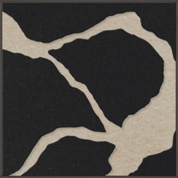 Quiet Friction square 2 | ACOUSTIC ART Acoustic Art ART COPENHAGEN (DA) Sort ramme // 100x100 // Sort // Sand