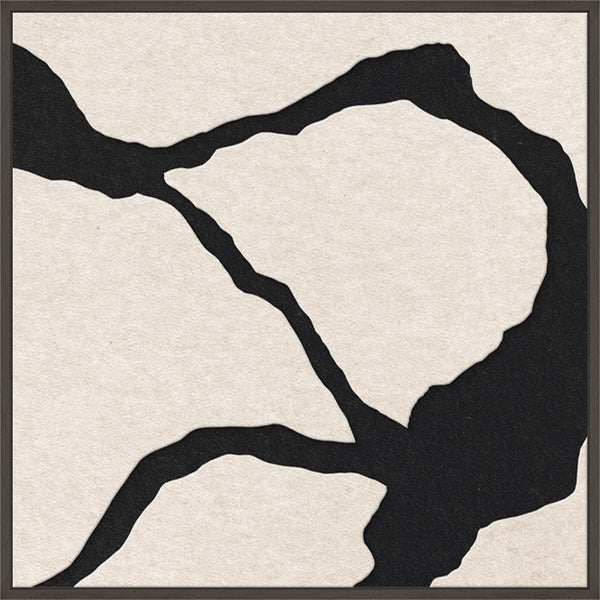 Quiet Friction square 2 | ACOUSTIC ART Acoustic Art ART COPENHAGEN (DA) Sort ramme // 60x60 // Off white // Sort