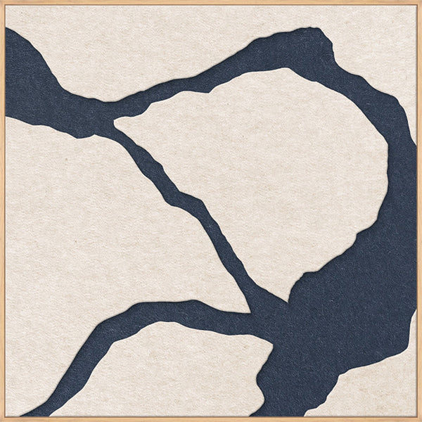 Quiet Friction square 2 | ACOUSTIC ART Acoustic Art ART COPENHAGEN (DA) Ege ramme // 100x100 // Off white // Mørkeblå