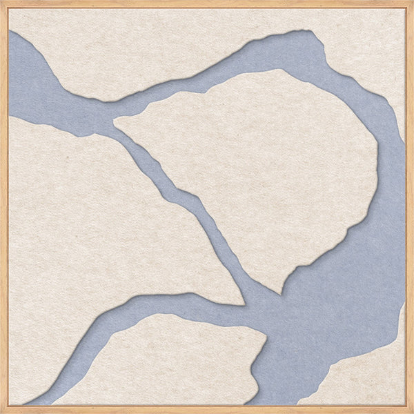 Quiet Friction square 2 | ACOUSTIC ART Acoustic Art ART COPENHAGEN (DA) Ege ramme // 60x60 // Off white // Lyseblå