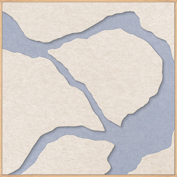 Quiet Friction square 2 | ACOUSTIC ART Acoustic Art ART COPENHAGEN (DA) Ege ramme // 100x100 // Off white // Lyseblå