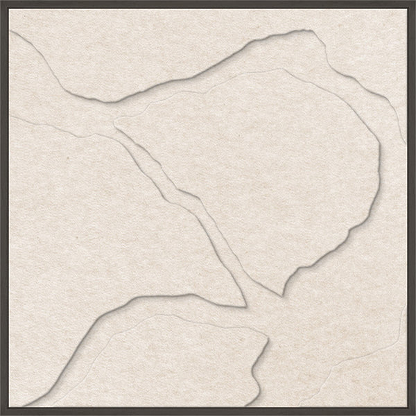 Quiet Friction square 2 | ACOUSTIC ART Acoustic Art ART COPENHAGEN (DA) Sort ramme // 60x60 // Off white // Off white