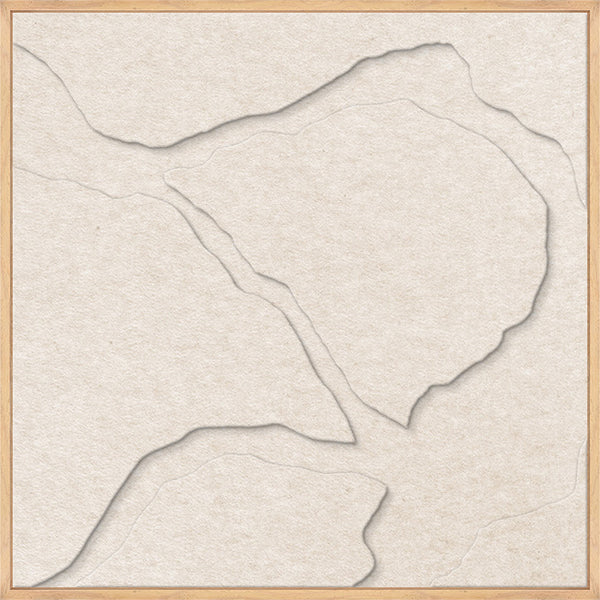 Quiet Friction square 2 | ACOUSTIC ART Acoustic Art ART COPENHAGEN (DA) Ege ramme // 60x60 // Off white // Off white