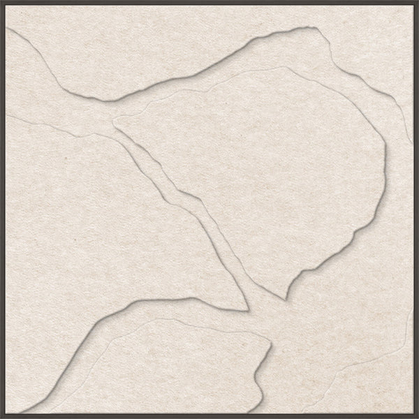 Quiet Friction square 2 | ACOUSTIC ART Acoustic Art ART COPENHAGEN (DA) Sort ramme // 100x100 // Off white // Off white