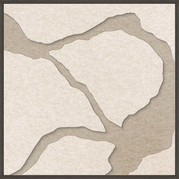 Quiet Friction square 2 | ACOUSTIC ART Acoustic Art ART COPENHAGEN (DA) Sort ramme // 60x60 // Off white // Sand