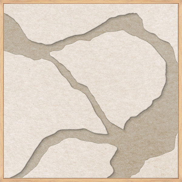 Quiet Friction square 2 | ACOUSTIC ART Acoustic Art ART COPENHAGEN (DA) Ege ramme // 60x60 // Off white // Sand