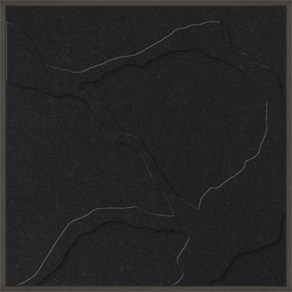 Quiet Friction square 1 | ACOUSTIC ART Akustikbillede ART COPENHAGEN (DA) Sort ramme // 60x60 // Sort // Sort