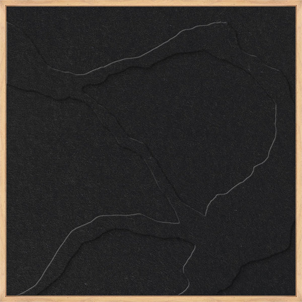 Quiet Friction square 1 | ACOUSTIC ART Akustikbillede ART COPENHAGEN (DA) Ege ramme // 60x60 // Sort // Sort