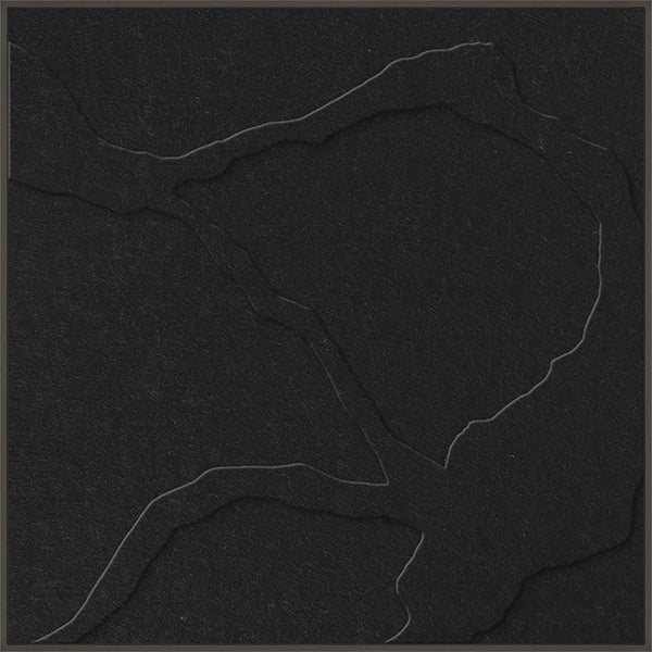 Quiet Friction square 1 | ACOUSTIC ART Akustikbillede ART COPENHAGEN (DA) Sort ramme // 100x100 // Sort // Sort