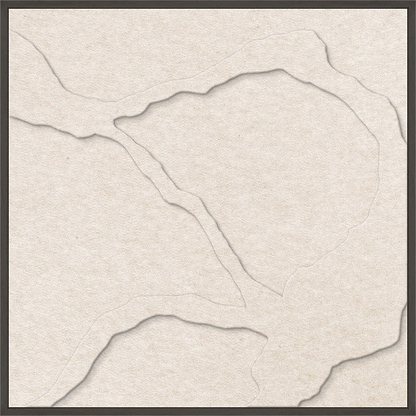 Quiet Friction square 1 | ACOUSTIC ART Akustikbillede ART COPENHAGEN (DA) Sort ramme // 60x60 // Off white // Off white