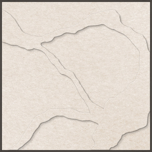 Quiet Friction square 1 | ACOUSTIC ART Akustikbillede ART COPENHAGEN (DA) Sort ramme // 100x100 // Off white // Off white