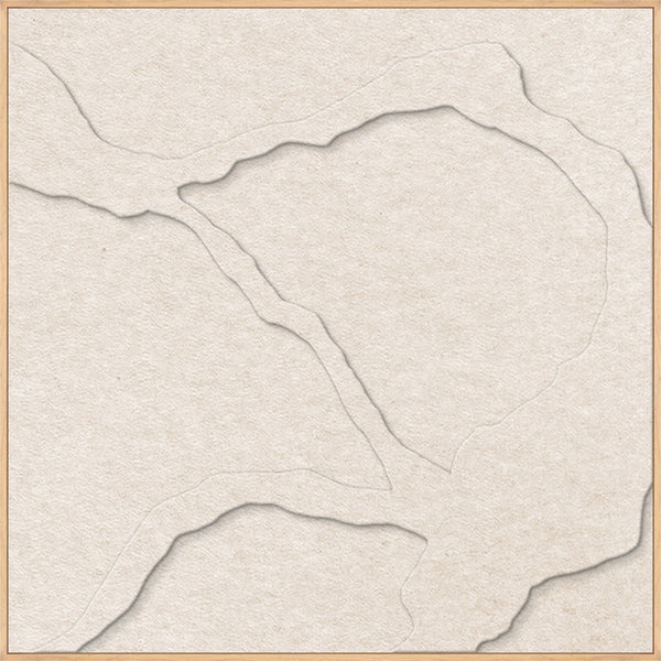 Quiet Friction square 1 | ACOUSTIC ART Akustikbillede ART COPENHAGEN (DA) Ege ramme // 100x100 // Off white // Off white