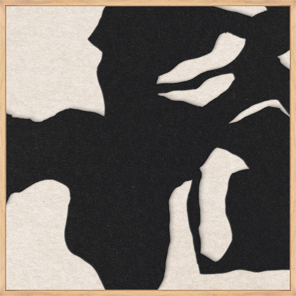 Silent Shadow square 1 | ACOUSTIC ART Acoustic Art ART COPENHAGEN (DA) Ege ramme // 60x60 // Sort // Off white
