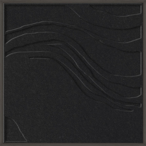 Sacred Silence square 2 | ACOUSTIC ART Akustikbillede ART COPENHAGEN (DA) Sort ramme // 60x60 // Sort // Sort