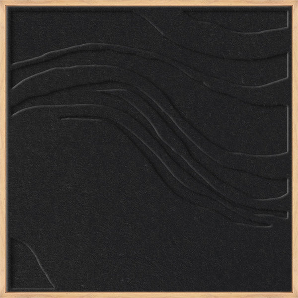 Sacred Silence square 2 | ACOUSTIC ART Akustikbillede ART COPENHAGEN (DA) Ege ramme // 60x60 // Sort // Sort
