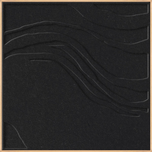 Sacred Silence square 2 | ACOUSTIC ART Akustikbillede ART COPENHAGEN (DA) Ege ramme // 100x100 // Sort // Sort