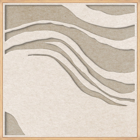 Sacred Silence square 2 | ACOUSTIC ART Acoustic Art ART COPENHAGEN (DA) Ege ramme // 60x60 // Off white // Sand