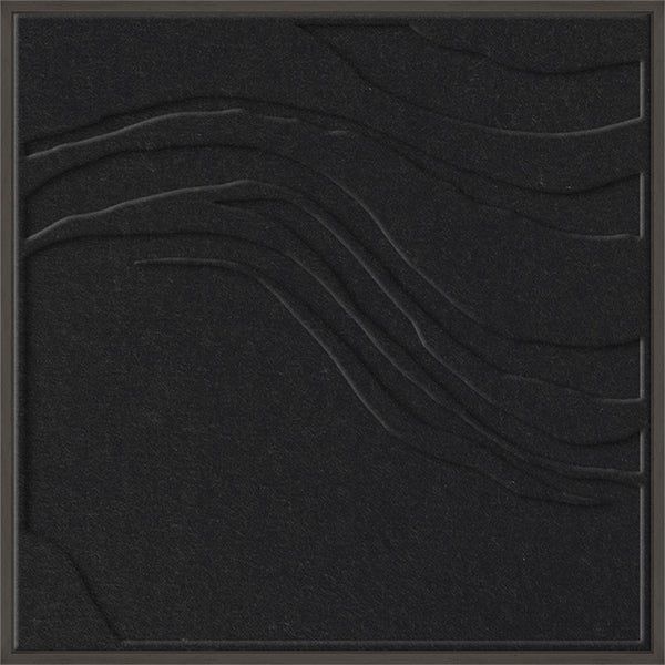 Sacred Silence square 1 | ACOUSTIC ART Akustikbillede ART COPENHAGEN (DA) Sort ramme // 60x60 // Sort // Sort