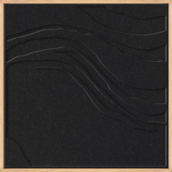 Sacred Silence square 1 | ACOUSTIC ART Akustikbillede ART COPENHAGEN (DA) Ege ramme // 60x60 // Sort // Sort