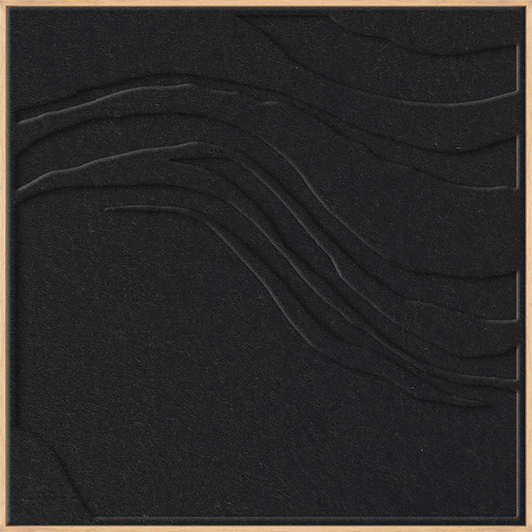 Sacred Silence square 1 | ACOUSTIC ART Akustikbillede ART COPENHAGEN (DA) Ege ramme // 100x100 // Sort // Sort