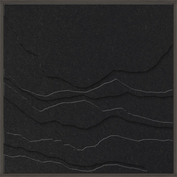 Tonefield square 2 | ACOUSTIC ART Akustikbillede ART COPENHAGEN (DA) Sort ramme // 60x60 // Sort // Sort