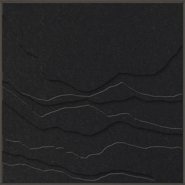 Tonefield square 2 | ACOUSTIC ART Akustikbillede ART COPENHAGEN (DA) Sort ramme // 100x100 // Sort // Sort