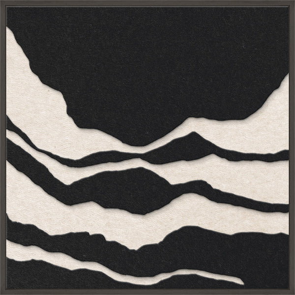 Tonefield square 2 | ACOUSTIC ART Akustikbillede ART COPENHAGEN (DA) Sort ramme // 60x60 // Sort // Off white