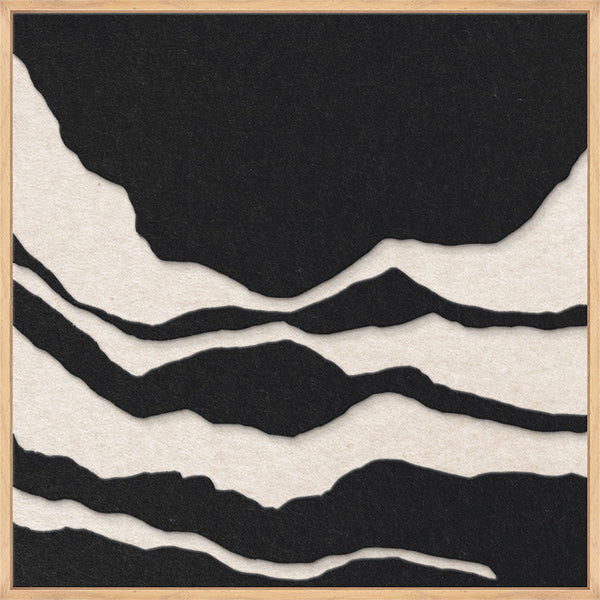 Tonefield square 2 | ACOUSTIC ART Akustikbillede ART COPENHAGEN (DA) Ege ramme // 60x60 // Sort // Off white