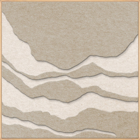 Tonefield square 2 | ACOUSTIC ART Acoustic Art ART COPENHAGEN (DA) Ege ramme // 100x100 // Sand // Off white