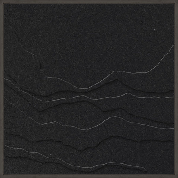 Tonefield square 1 | ACOUSTIC ART Akustikbillede ART COPENHAGEN (DA) Sort ramme // 60x60 // Sort // Sort