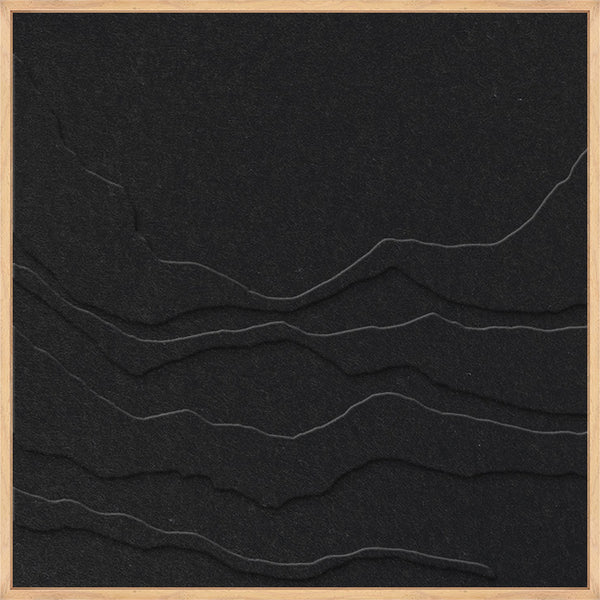 Tonefield square 1 | ACOUSTIC ART Akustikbillede ART COPENHAGEN (DA) Ege ramme // 60x60 // Sort // Sort