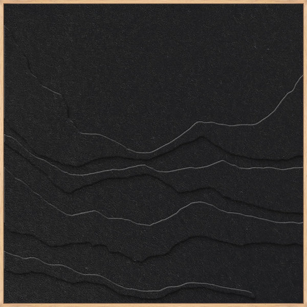 Tonefield square 1 | ACOUSTIC ART Akustikbillede ART COPENHAGEN (DA) Ege ramme // 100x100 // Sort // Sort