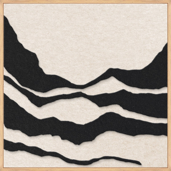 Tonefield square 1 | ACOUSTIC ART Akustikbillede ART COPENHAGEN (DA) Ege ramme // 60x60 // Sort // Off white