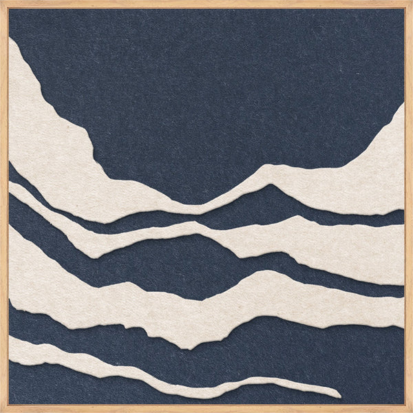 Tonefield square 1 | ACOUSTIC ART Acoustic Art ART COPENHAGEN (DA) Ege ramme // 60x60 // Off white // Mørkeblå